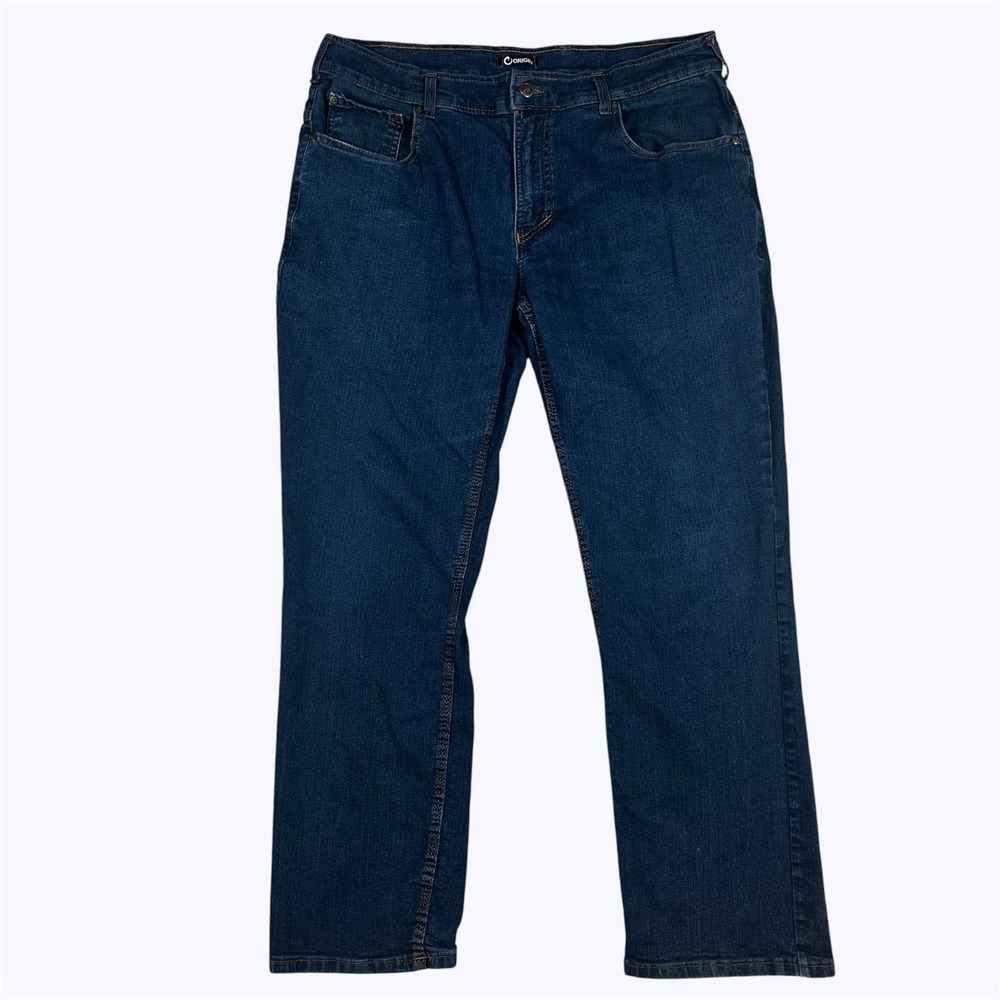 Origin Delta68 Mens 38x30* Tapered Straight Legit Fit Dark Stretch Jeans